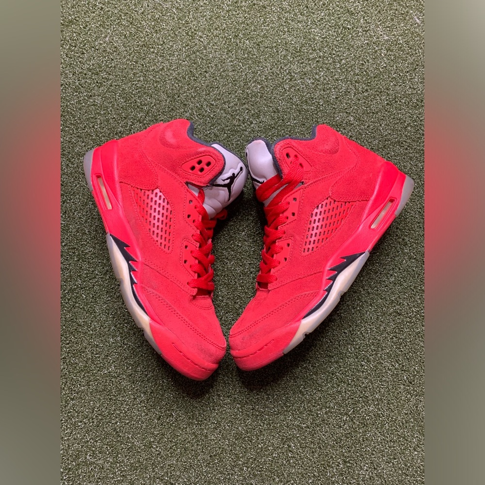 Nike Air Jordan 5 Retro BG 'Red Suede' 2017 440888-602 Youth Size 6Y